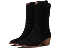 Madewell The Cassity Tall Western Boot In Suede