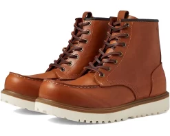 ECCO Staker Moc Toe Tie Premium Lace Boot